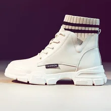 Сезон осень-зима; Модные ботильоны для женщин в британском стиле; кожаные женские Ботинки martin; женская прогулочная обувь; I2-06