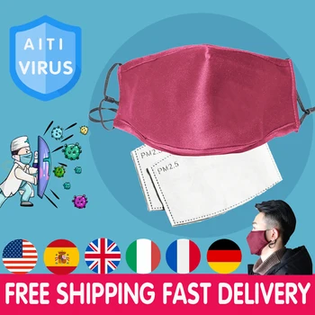 

Mask Respirator Face Mask Anti-Fog Anti-Pollution Mask Unisex Face Mouth Mask Mascarillas with 2 Replaceable Inner Filter Pad