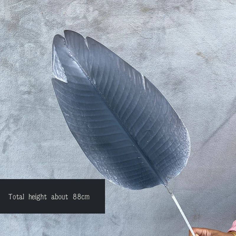 JAROWN Royal Blue Dark Blue Flowers Plant Leaf Material Artificial Flower Row DIY Props Rose Peony Wedding Decoration Party Decoration (13)