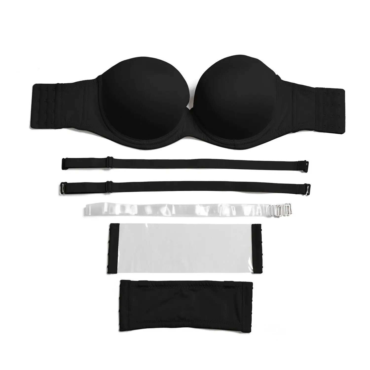 1/2 Cup Women Sexy Bra Multiway Straps Push Up Bra Unlined Underwire Strapless Halter B C D DD E DDD F G 32 34 36 38 40 42 44 46
