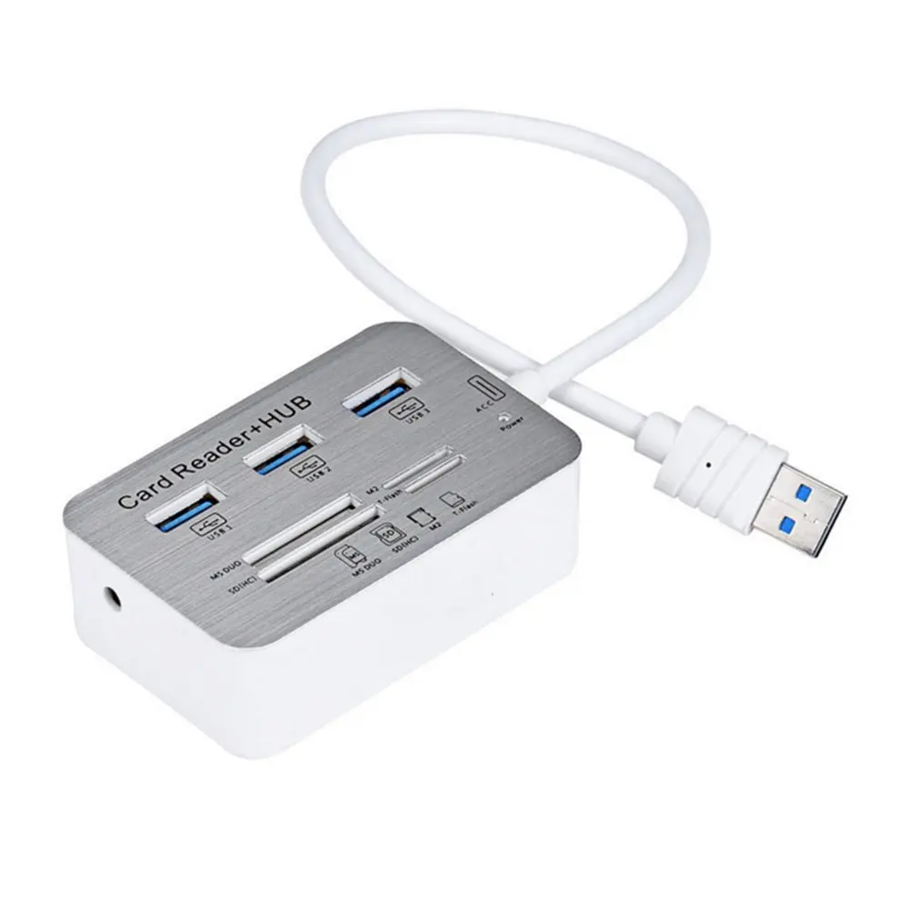 Usb-хаб 3,0 Мульти USB 3,0 концентратор кард-ридер Универсальный 3 Порты и разъёмы usb-хаб 4 Порты и разъёмы высокое Скорость внешние устройства чтения карт памяти