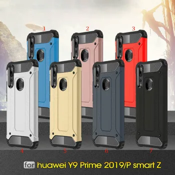 

50pcs/lot Shockproof Tough Armor Heavy Duty Military Case For Huawei P Smart Z Y9 Prime 2019 Nova 5i P20 Lite 2019 Honor 20 Lite