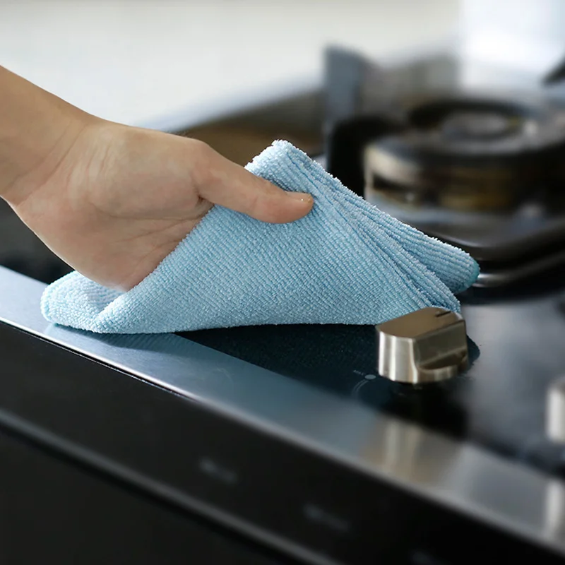1 шт. супермикрофибра абсорбирующая ткань для чистки эффективная ткань для мытья бытовые кухонные полотенца с петелькой для посуды аксессуары инструменты