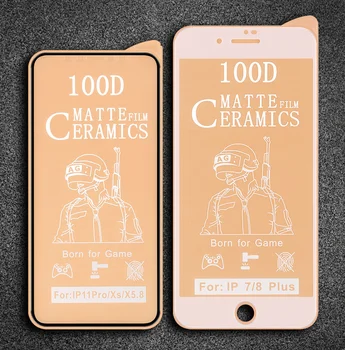 

100pcs ceramic tempered films for iPhone SE 2020 XR X XS 11 Pro Max screen protector for iPhone 6 7 8 6S plus Full screen film