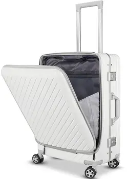 

2020 Frame Front flip business computer suitcase 20/24 inch size PC men Wheel Spinner brand Travel Luggage