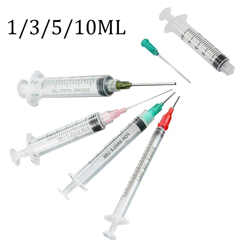 4PC 1/3/5/10 ml Syringe With Blunt Tip Needles And Caps For Industrial Dispensing | Обустройство дома