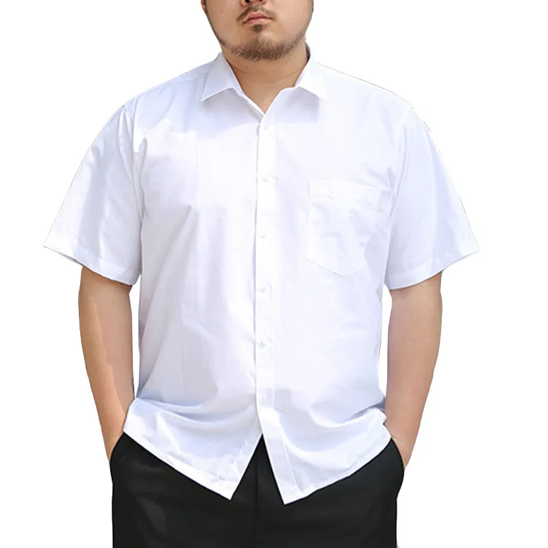 

Summer Plus size men shirt 7XL 8XL 9XL 10XL 12XL 14XL Bust 157cm short sleeve large size men shirts