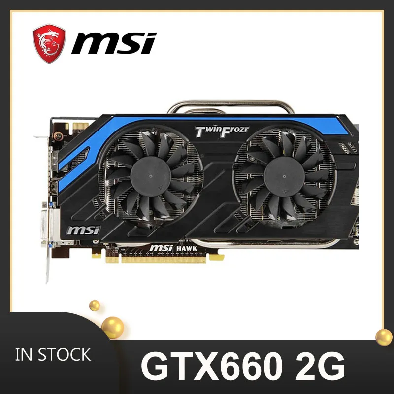 Видеокарта MSI Placa GTX 660 2 Гб бит GDDR5 графические карты для nVIDIA Geforce GTX660 VGA игровой