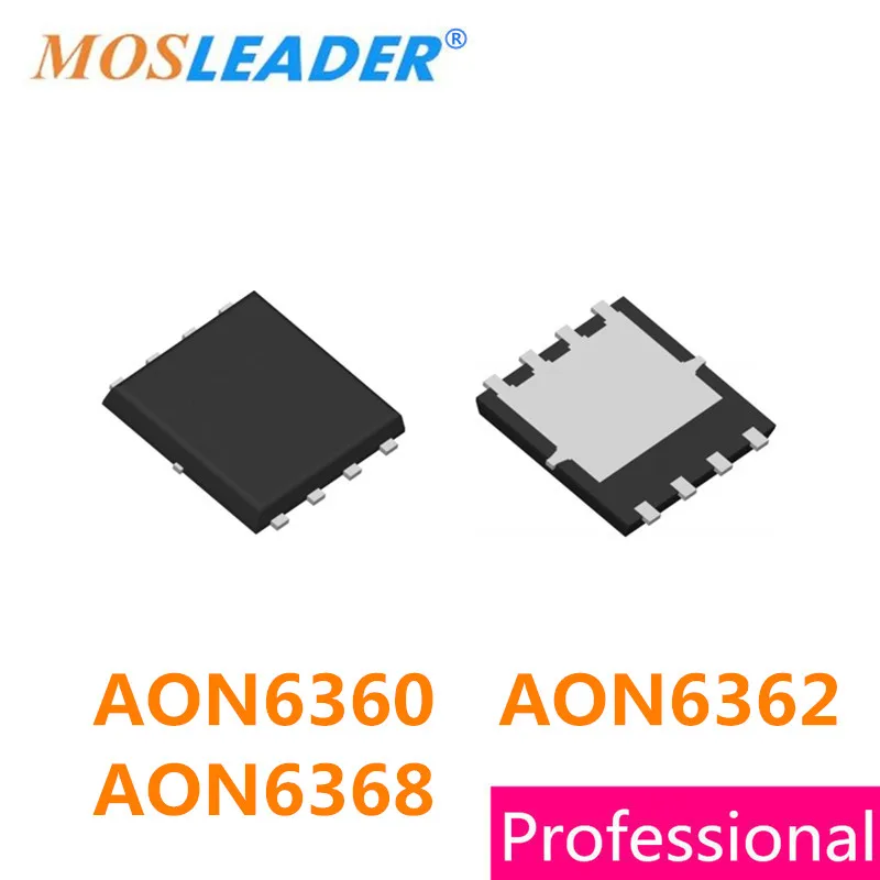 

Mosleader AON6360 AON6362 AON6368 DFN5X6 100 шт. QFN8 N-Channel 30V 85A 60A 52A высокое качество