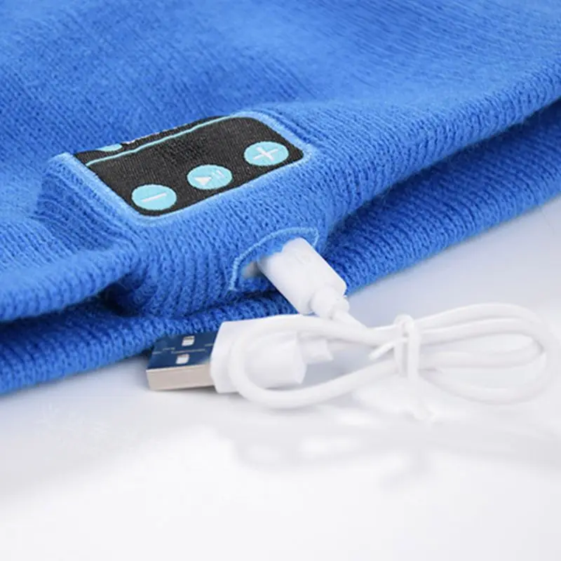 Bluetooth Beanie Headset Bluetooth 5.0 Wireless Beanie Knitted Cap Music Player Components Accessory Module Winter Hat Headset Speaker Mic Parts