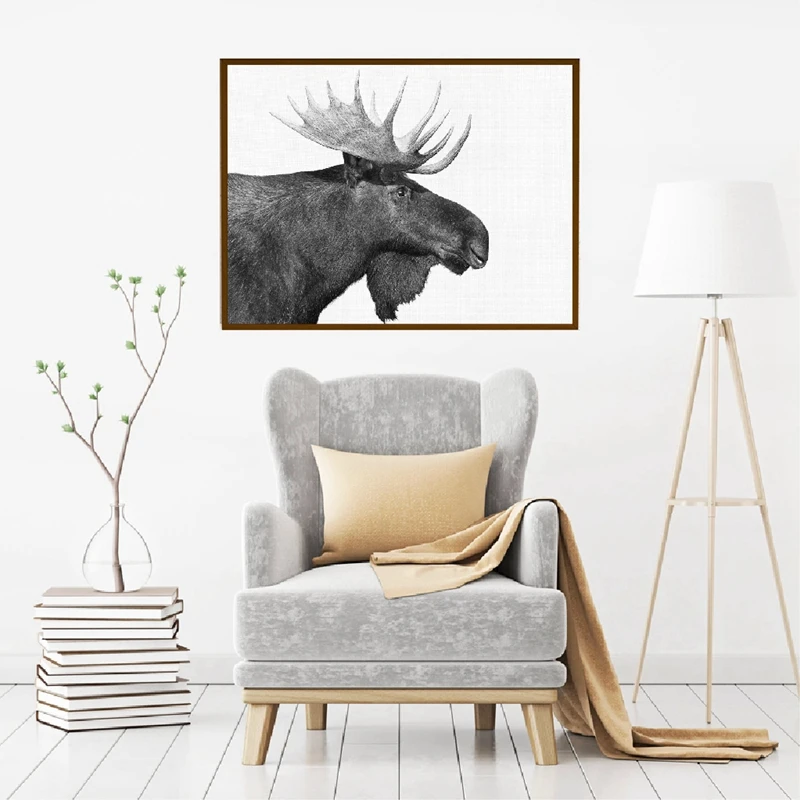 Forest-Animal-Moose-Farmhouse-Wall-Art-Canvas-Poster-Print-Black-White-Photography-Retro-Wall-Picture-Farm (2)