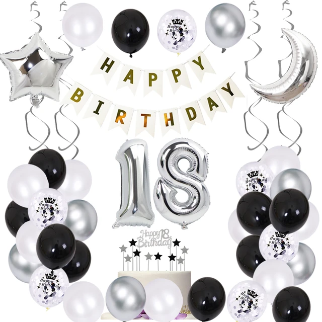 Decoracion con globos para 18 años / Decoration with balloons for 18 years  