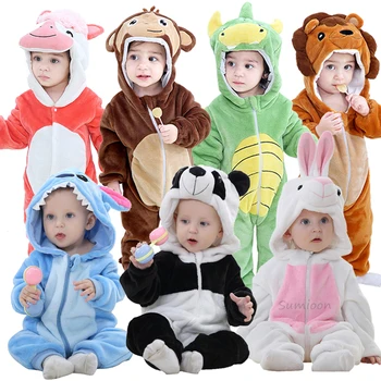 

Baby Rompers Panda Newborn Clothes Baby Girls Boys Romper Infant Clothing Winter Jumpsuit Toddler Baby's Sets Stitch Pajamas