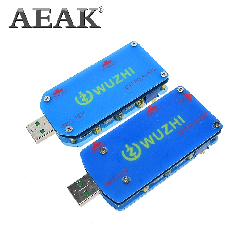 AEAK DP2F DC Регулируемый usb лабораторный блок питания DC 0,5-30 в 15 Вт регулятор напряжения QC2.0 QC3.0 AFC FCP триггер быстрой зарядки