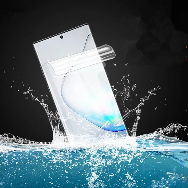 Защитная пленка на весь экран полностью Гидрогелевая для Samsung galaxy Note 10 plus S10 PLUS S9 S8