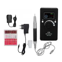 Портативная электрическая шлифовальная машина для маникюра, 40000 об/мин, устройство для маникюра, 100-240 В для маникюра a