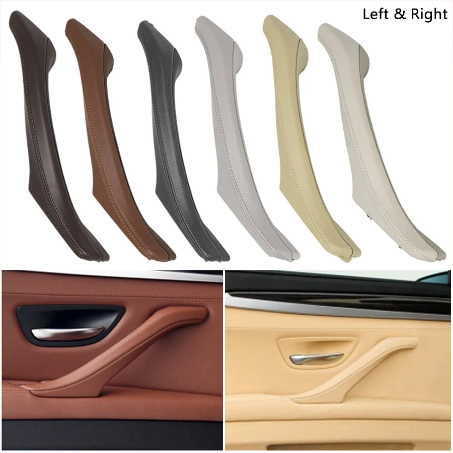 Leather Car Interior Door Handle Inner Door Panel Pull Trim Cover For