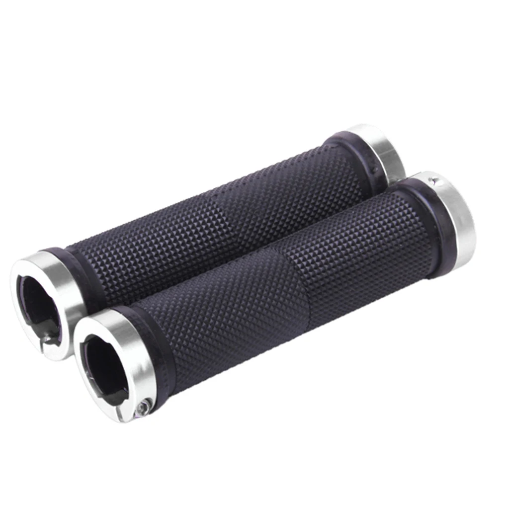 1 Pair Bicycle Double Lock MTB Cycling Handle Bar Grips Hand Cover Anti-slip Bicycle Handlebar Grips Bike Accessories