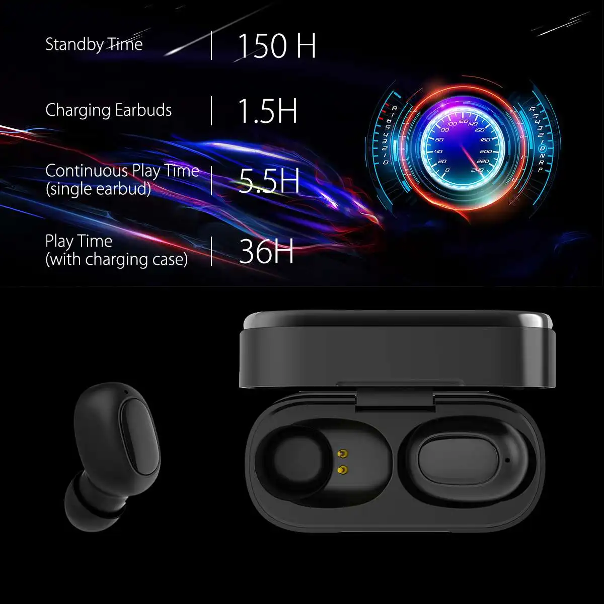 Skup INSMA AirBuds Mini TWS słuchawki douszne bluetooth 5.0 słuchawki sportowe Stereo Hi Fi prawda bezprzewodowe obustronne wsparcie QI ładowania słuchawki douszne