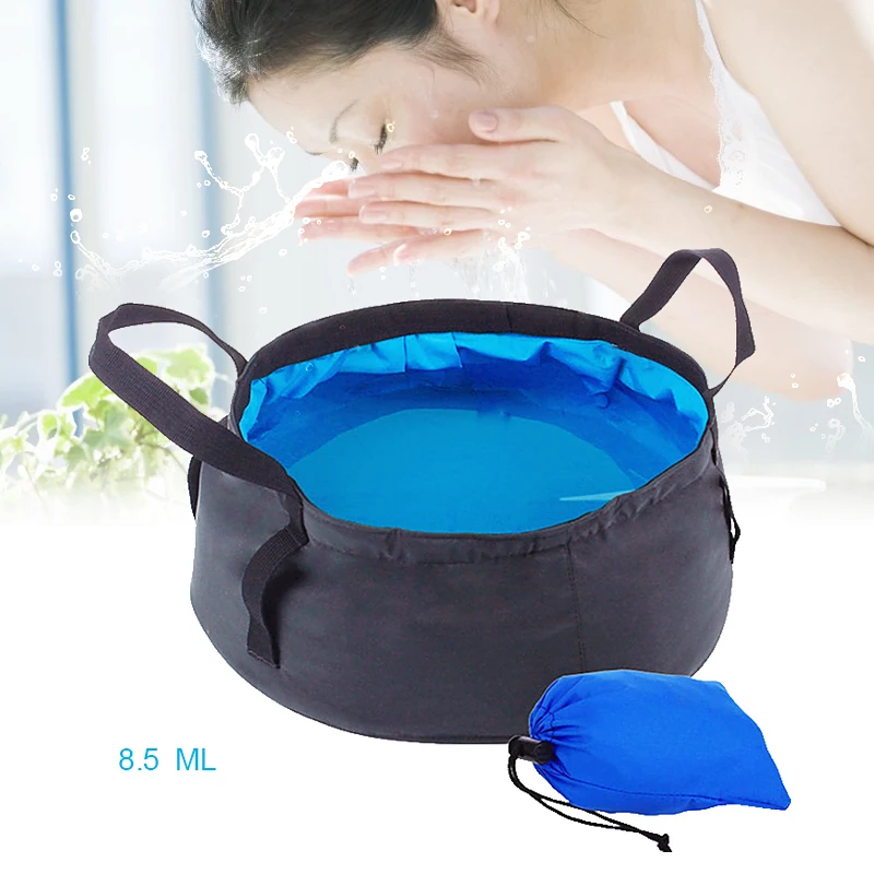 

Foldable Basin Travel Accessories Camping Washbasin Water Bucket Folding Basin Foot Bath Bag Outdoor Luggage Packing Organizers
