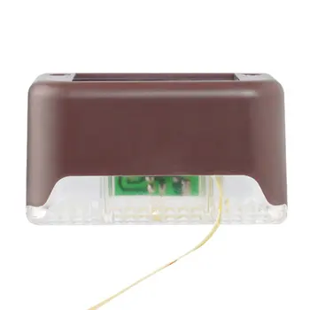 

LED wall lights garden fence lights plastic waterproof Landscape courtyard solar staircase lights 1/4/8 Pieces