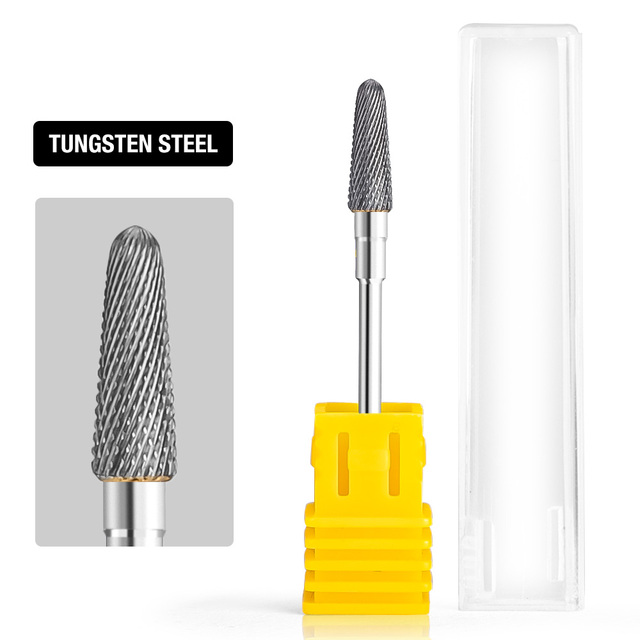 Dmoley Tungsten Carbide Nail Drill Bit Milling Cutter For Manicure Pedicure Nail Files Buffer Nail Art Equipment Accessory Tools