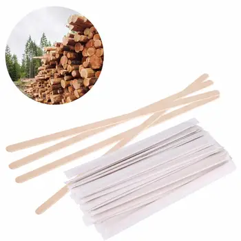 

500PCS 14cm 19cm Wooden Coffee Tea Ice Cream Popsicle Lolly Sticks Beverage Stir Stirrers DIY Hand Making Crafts Sticks Tools