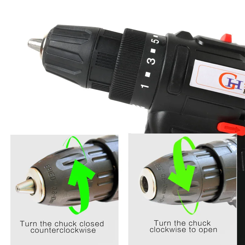 12V Electric Drill Cordless Screwdriver Lithium Battery Mini Drill Multi-function Cordless Screwdriver Power Tools