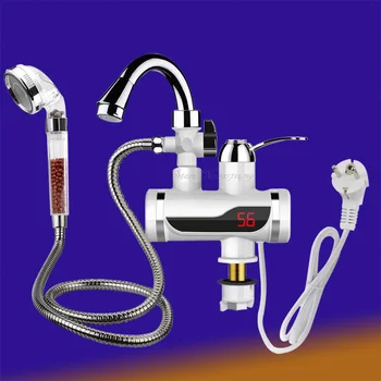

3000w Temperature Display Instant Hot Water Tap Tankless Electric Faucet Kitchen Instant Hot Faucet Water Heater Water Heating