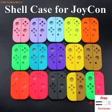 Cubierta de carcasa de repuesto para mando de Nintendo Switch NS Joy Con, funda protectora para mando de NX JoyCons, color verde, rosa y verde, 14 colores sólidos, 1 unidad