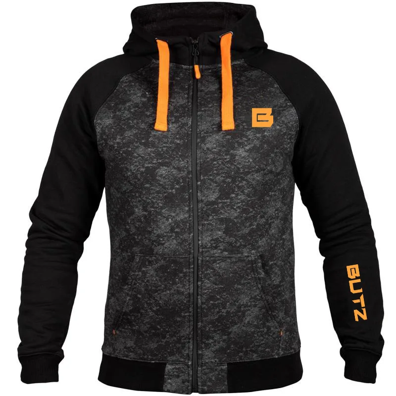 

Men's Fitness Jacket 2019 New Autumn Winter Hooded Sport Jacket Zipper Long Sleeved Sportswear Fleece Warm Hooded Coat Outwear