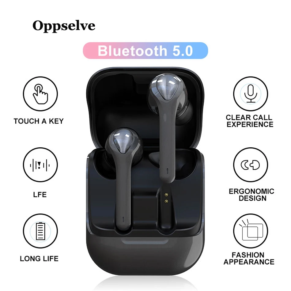 TWS Wireless Bluetooth Earphone Headphone 5 0 In Ear True Wireless Earbuds Mini Cordless Headset For Phone Xiaomi iPhone Samsung