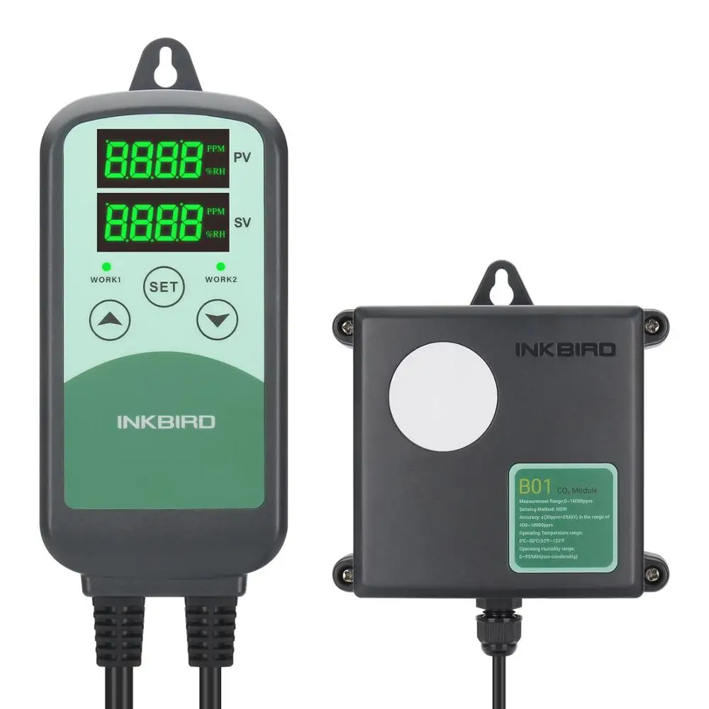 US $135.89 INKBIRD ICC500T Digital CO2 Controller Programmable CO2 Controller Monitor For Agricultural Livestock Industries Ventilation