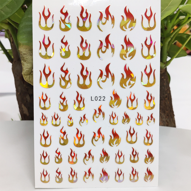 Nail Sticker Waterproof Shining Stickers for Nails Sweet Watermelon Popsicle Fruit Nail Art Decoration Aurora Silver Design
