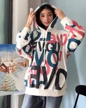 Hooded-Sweatshirt Women Hoodie Plus-Size Fleece Streetwear Winter for 320 Warm Colorful
