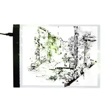 LED Light Box Artist Thin Art Stencil Board Tracing Drawing Board Plat LED Drawing Board USB Powered A4 Copy Station LED Panle 1pcs a4 ultra thin portable usb power led light pad with line tracing copy board light box stencil for drawing painting