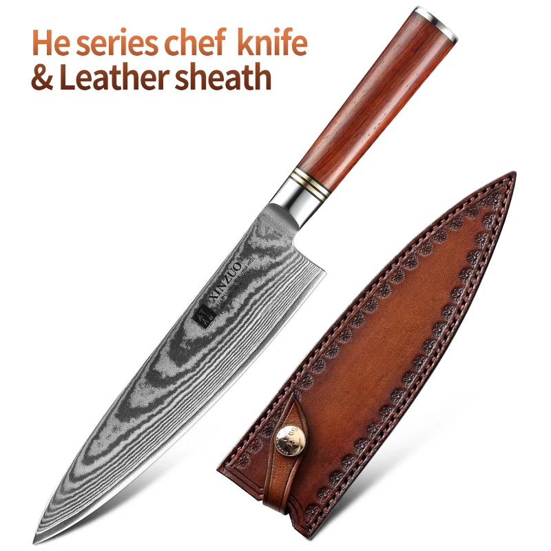 with Leather sheath
