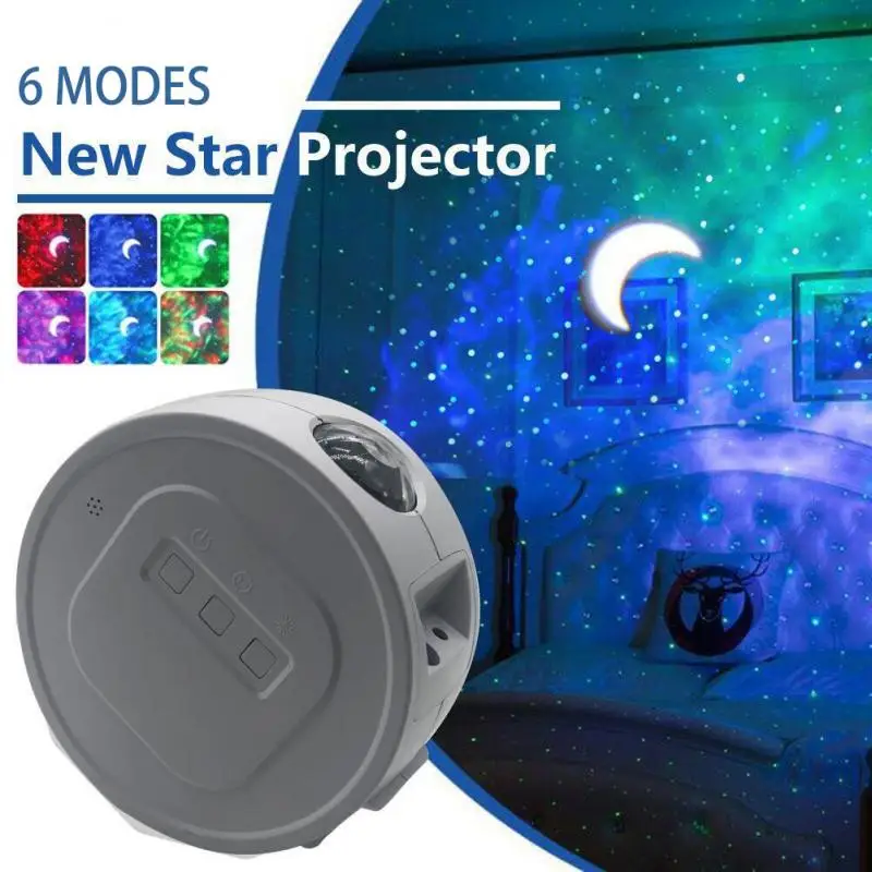 Wifi LED Light Galaxy Night Lights Projector Star Sky Light Ocean Wave Lamp