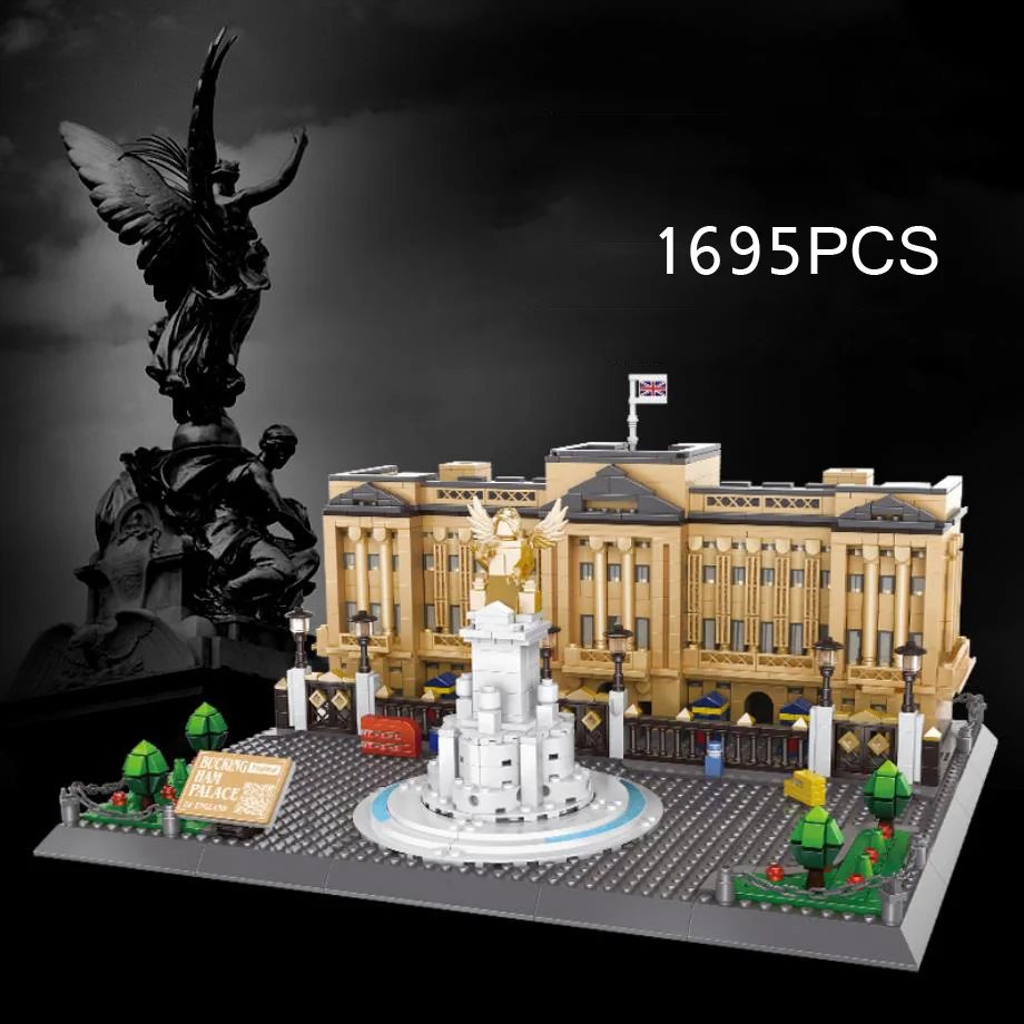 

World famous Historical architecture British London Buckingham Palace building block assembly model brick toy collection
