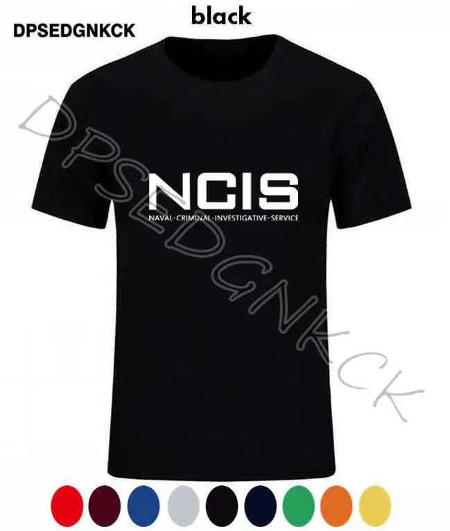 

new arrived NCIS Short sleeve Police Tv Show Logo shubuzhi men luxury brand fashion rock hip-hop cool T SHIRT A159