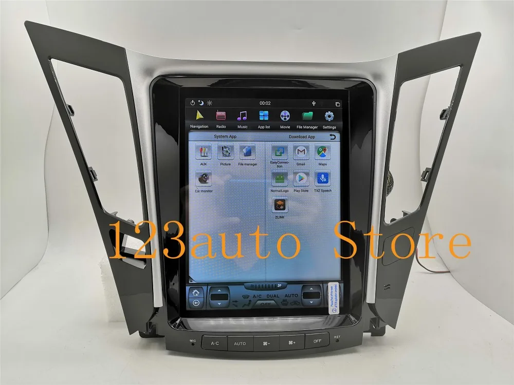 10,4 ''вертикальный автомобильный сенсорный экран в стиле Tesla стиль Android 8,1 автомобильный DVD gps плеер радио мультимедиа навигация для hyundai Sonata 8 2011