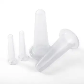 

4PCS/Set Silicone Body Cupping Cup Set For Face Neck Back Eyes Massage Vacuum Cans Anti-cellulite Massager Suction Cup Treatment