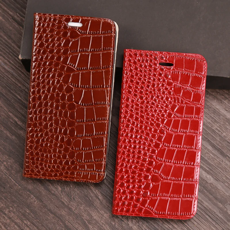 Flip Phone Case For Huawei P10 P20 P30 lite Mate 20 lite Pro P Smart Y6 Y7 Y9 2019 Cowhide cover For Honor 8X 9 9X 10 lite case