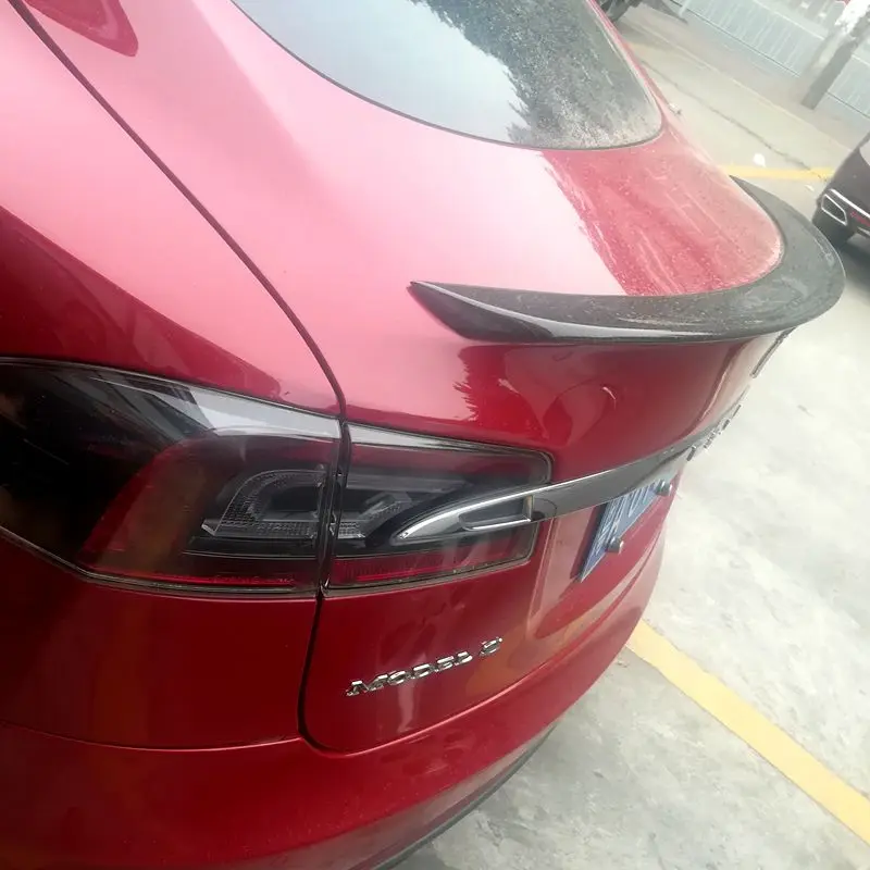 Для Tesla модель S 2012- спойлер FRP материал праймер цвет украшение в виде хвостового крыла для 60 70 75 85 90 D P85D P90D P100D
