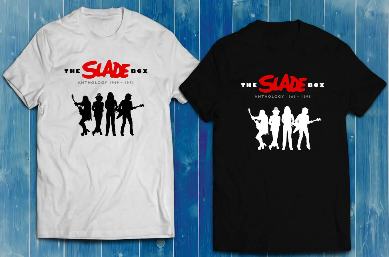 Slade Band Logo Fist Music черная белая мужская футболка|Футболки| |