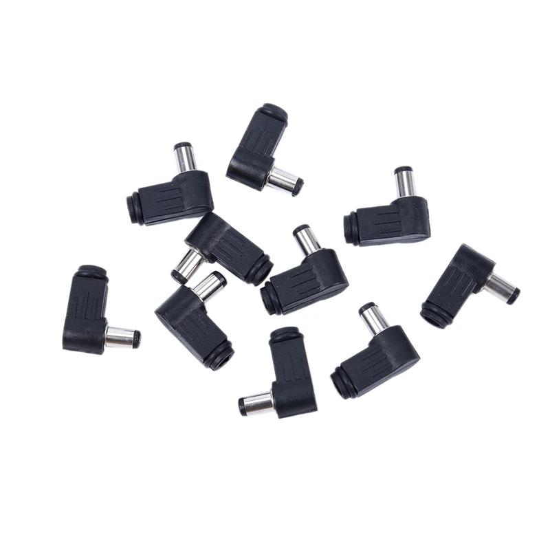 

10x 2.1mm x 5.5mm Male Plug Right Angle L Jack DC Power Connector