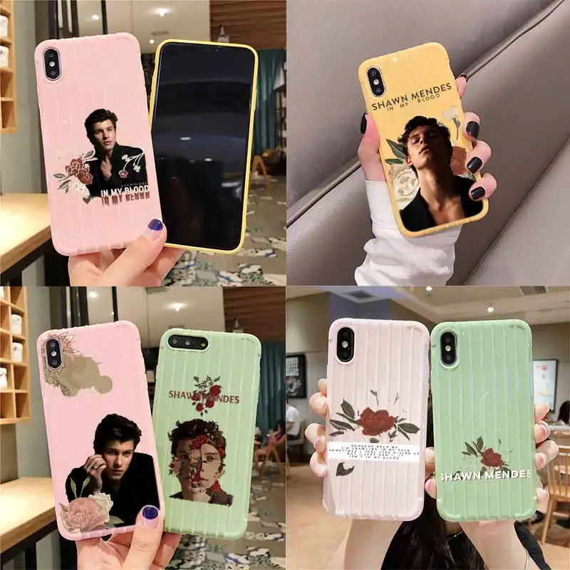 Shawn Mendes Trolley Suitcase Texture Phone Case for iPhone 11 Pro Max X XS MAX 8 7 6S Plus | Аксессуары для телефонов