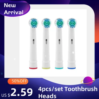 

NEW 4Pcs/Set Electric Toothbrush Heads Tooth brush Replacement Brush Head for Oral B 3D Replacement Soft-bristled