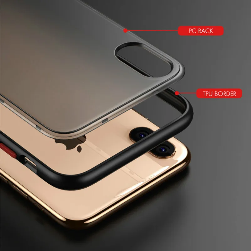 Новый противоударный защитный чехол для iPhone 11 XR X XS Max прозрачный ТПУ задняя
