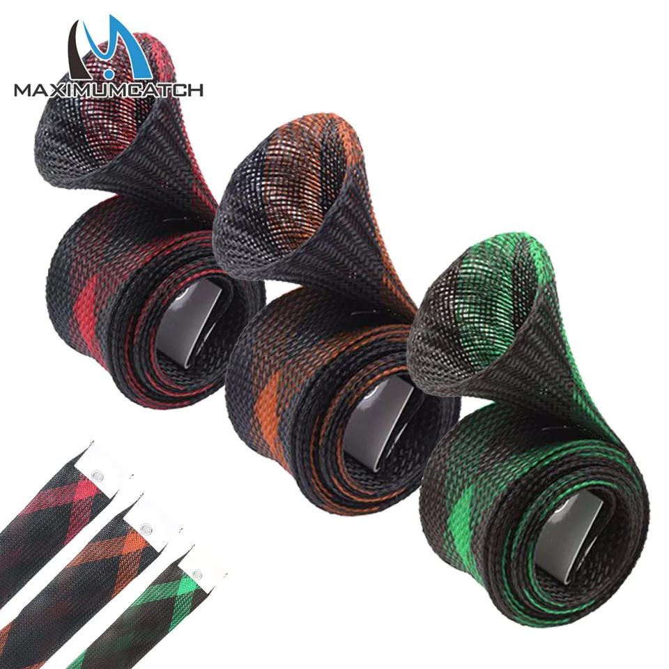 

Maximumcatch 1650mm Elastic Fishing Rod Protective Braided Sleeve Cover For Spinning Rods Casting Rod